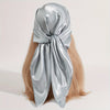 Solid 90cm (35.4in) Square Hijab Bandana – Silk-Feel Polyester Headscarf, Hip-Hop Neckerchief & Windproof Shawl for Women