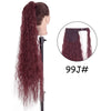 34-Inch (86 cm) Clip-In Synthetic Ponytail Hair Extension — Blonde Wrap-Around Long Straight Hairpiece