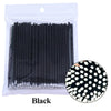 100-Pack Eyelash Microbrushes – Disposable Lash Extension Cotton Swabs for Precise Makeup Application & Cleaning