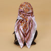 Satin-Feel Square Scarf 90 x 90 cm (35.4 x 35.4 in) – Satin-Look Polyester Hijab, Neckerchief, Shawl & Headscarf for Women