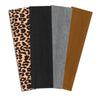 4-Pack Women's Sweat-Absorbing Headbands – Solid & Leopard Print Sports Hair Bands for Yoga, Running & Cycling