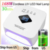 Rechargeable UV LED Nail Lamp with LCD Display — Portable Gel Curing Dryer with Auto Sensor & 3 Timers for Salon