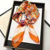 Satin Square Scarf 70cm (27.6 in) Silk-Look Polyester Neck & Hair Tie Bandana for Women Floral Headscarf Hijab