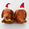 Dachshund Plush Slippers for Women — Non-Slip Fuzzy Indoor House Shoes Cute Wiener Dog Winter Gift