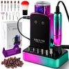 45,000 RPM Electric Nail Drill Kit - Professional Low-Noise Nail Sander & File Set for Salon & Home