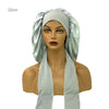 Satin Sleep Cap for Women – Large Widened Night Bonnet with Long Streamer Elastic Hair Care Turban