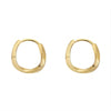Minimalist Gold-Plated Circle Hoop Earrings for Women — Classic Geometric Fashion Jewelry