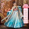 Girls Hanfu Dress Summer Tang Style Kids Cosplay Party Costume Long Princess Outfit