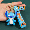 Stitch Holiday PVC Keychain with Santa Hat & Gift - Cute Christmas & Halloween Bag Charm