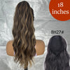34-Inch (86 cm) Clip-In Synthetic Ponytail Hair Extension — Blonde Wrap-Around Long Straight Hairpiece