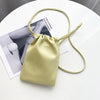 Women's Mini Drawstring Bucket Crossbody Bag - Candy Color Phone Shoulder Purse