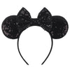 Disney Sequined Mouse Ear Headband with Rainbow Bow, Festival Party Hairband for Women & Girls