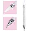 Dual-Ended Wax Rhinestone Picker Pen — Nail Art Dotting Tool for Crystals & Gems