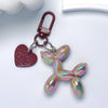 Acrylic Balloon Dog Keychain – Cute Cartoon Bag Charm for Women, Couples, Cars & Backpacks