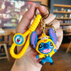 Lilo & Stitch Silicone Keychain Pendant - Cartoon Key Ring for Car, Phone & Bag (4–6 cm / 1.6–2.4 in)