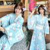 Ankle-Length Kimono Dress for Women – Traditional Japanese Yukata Cosplay Party Ethnic Streetwear