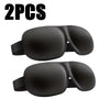 3D Contoured Sleep Mask - Light-Blocking, Breathable Ultra-Soft Eye Mask, Unisex, 1/2/5-Pack (Black)