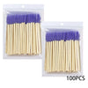 100-Pack Bamboo Handle Mascara Wands – Reusable Eyelash Extension & Eyebrow Spoolie Brushes