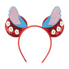 Disney Lilo & Stitch Mickey Mouse Ears Headband, Sequined 5-inch (12.7 cm) Bow Hairband for Women, Girls & Kids