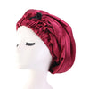 Long Satin Sleep Bonnet for Women with Button Closure & Elastic Band, Silky Night Cap for Braids and Chemo