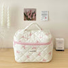 Korean Bow Print Makeup Bag – Large Capacity Travel Cosmetic Case, S/M/L