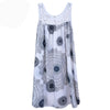Plus Size Women's Summer Lace Print Camisole Dress – Sleeveless Loose Swing Long Sundress