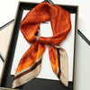 Satin Square Scarf 70cm (27.6 in) Silk-Look Polyester Neck & Hair Tie Bandana for Women Floral Headscarf Hijab