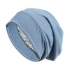 Satin-Lined Turban Sleep Cap & Hijab Inner Bonnet - Soft Knit Beanie Headscarf for Hair Loss