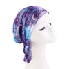 Satin Pre-Tied Turban Headband Paisley Print Soft Flexible One-Size Headscarf Chemo Cap Ladies Head Wrap Bandana