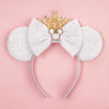 Disney Mickey Mouse Sequin Ears Headband with Bow - Halloween Party Cosplay Hairband for Women & Kids