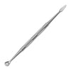 Double-Ended Stainless Steel Cuticle Pusher & Nail Remover – Beveled Circle Head Manicure Tool