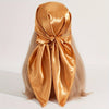 Solid 90cm (35.4in) Square Hijab Bandana – Silk-Feel Polyester Headscarf, Hip-Hop Neckerchief & Windproof Shawl for Women