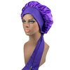 Large Satin Sleep Bonnet for Women - 42 cm (16.5 in) Silk Night Cap for Hair Protection