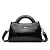 Alligator-Embossed PU Leather Shoulder and Crossbody Clutch Small Women's Handbag