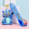 New KPOP Demon Hunters Keychain, Tiger Character PVC Figure Keychain, Cute Harajuku Style Key Ring for Kids & Fans Halloween