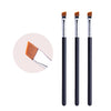 Ultrathin Eyebrow Makeup Brush - Precision Synthetic Hair Brow Brush with Wood Handle