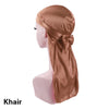 Satin Sleep Bonnet with Headband 11-Inch (28 cm) Extra-Large Silk-Lined Night Cap for Women & Kids