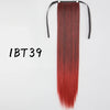 Wrap-Around Clip-In Ponytail Hair Extension 22-34 in (56-86 cm) Long Straight Heat-Resistant Synthetic Blonde Brown