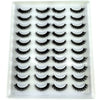 20 Pairs 3D Mink-Effect False Eyelashes Natural Long Full Strip Lashes (10–15 mm / 0.4–0.6 in) DIY Makeup Kit