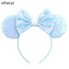 Disney Minnie Sequin Ear Headband with Polka Dot Bow, Girls & Women Party Hairband, Kids DIY Hair Accessory
