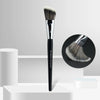 Professional Foundation Makeup Brush – Broom & Tongue Head Synthetic Hair Wood Handle for Liquid Foundation & Concealer
