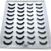 20 Pairs 3D Mink-Effect False Eyelashes Natural Long Full Strip Lashes (10–15 mm / 0.4–0.6 in) DIY Makeup Kit