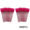 500-Pack Disposable Mascara Wands Eyelash Extension Brushes Spoolies Applicators for Lash & Brow Grooming