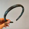 Plaid Bezel Hairband for Women Korean Retro Vintage Headband for Holiday Parties