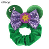 Disney Mouse Ears Sequin Velvet Bow Elastic Headband 4 in (10 cm) – Women's & Girls Party Hair Accessory