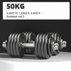 Adjustable Iron Dumbbells — 5–50 kg (11–110 lb) Each, Up to 100 kg Pair | Fast-Adjust Strength Training
