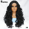 Curly Lace Front Synthetic Wig, 24 Inch (61 cm), 13×4.5×1 Lace, Black Brown Blonde Ginger Orange Burgundy