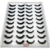 20 Pairs 3D Mink-Effect False Eyelashes Natural Long Full Strip Lashes (10–15 mm / 0.4–0.6 in) DIY Makeup Kit