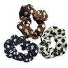 2-Pack/3-Pack Retro Leopard Print Thick Fabric Hair Loops – Elastic Hair Ties for Women