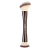 Double-Ended Angled Makeup Brush - Soft Synthetic Fiber for Foundation, Concealer, Blush & Bronzer